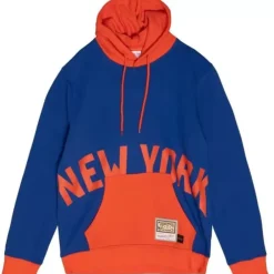 Apparel Mitchell & Ness Hoodies & Sweatshirts-Big Face Hoodie 5.0 New York Knicks