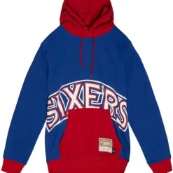 Apparel Mitchell & Ness Hoodies & Sweatshirts-Big Face Hoodie 5.0 Philadelphia 76Ers