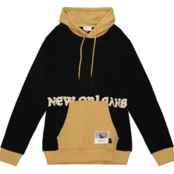 Apparel Mitchell & Ness Hoodies & Sweatshirts-Big Face Hoody 5.0 New Orleans Saints