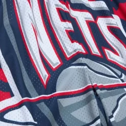 Apparel Mitchell & Ness Big Kids-Big Face Jumbotron Mesh Shorts New Jersey Nets