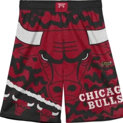 Apparel Mitchell & Ness Big Kids-Big Face Jumbotron Mesh Shorts Chicago Bulls