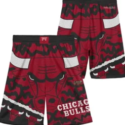 Apparel Mitchell & Ness Big Kids-Big Face Jumbotron Mesh Shorts Chicago Bulls