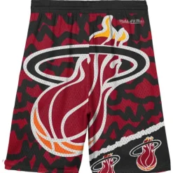 Apparel Mitchell & Ness Big Kids-Big Face Jumbotron Mesh Shorts Miami Heat