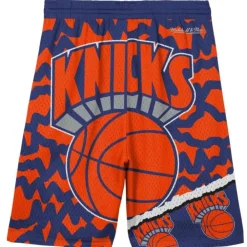 Apparel Mitchell & Ness Big Kids-Big Face Jumbotron Mesh Shorts New York Knicks