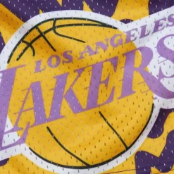 Apparel Mitchell & Ness Big Kids-Big Face Jumbotron Mesh Shorts Los Angeles Lakers