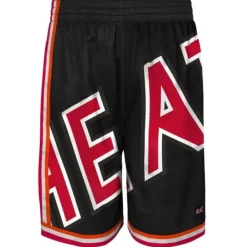 Apparel Mitchell & Ness Shorts-Big Face Shorts Miami Heat