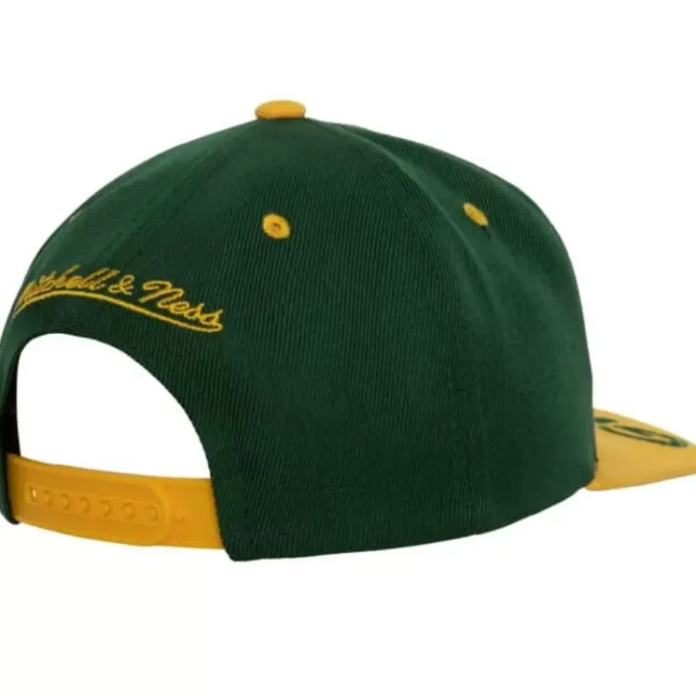 Headwear Mitchell & Ness -Bill Script Snapback Green Bay Packers