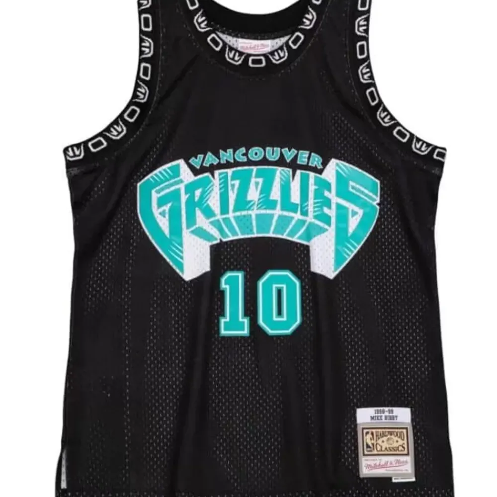 Jerseys Mitchell & Ness -Black Team Color Swingman Mike Bibby Vancouver Grizzlies 1998-99 Jersey