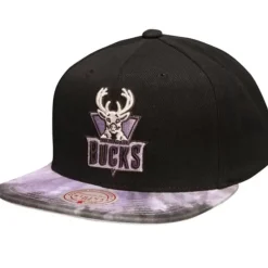 Headwear Mitchell & Ness -Blitzed Snapback Hwc Milwaukee Bucks