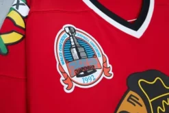 Jerseys Mitchell & Ness -Blue Line Chris Chelios Chicago Blackhawks 1991 Jersey