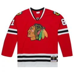Jerseys Mitchell & Ness -Blue Line Marian Hossa Chicago Blackhawks Dark 2014 Jersey