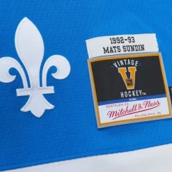 Jerseys Mitchell & Ness -Blue Line Mats Sundin Quebec Nordiques Dark 1992 Jersey