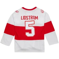 Jerseys Mitchell & Ness -Blue Line Nicklas Lidstrom Detroit Red Wings White 2008 Jersey