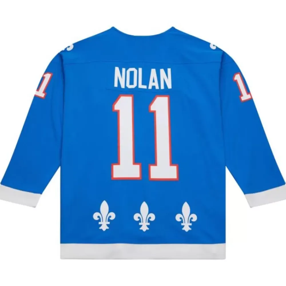 Jerseys Mitchell & Ness -Blue Line Owen Nolan Quebec Nordiques Dark 1992 Jersey