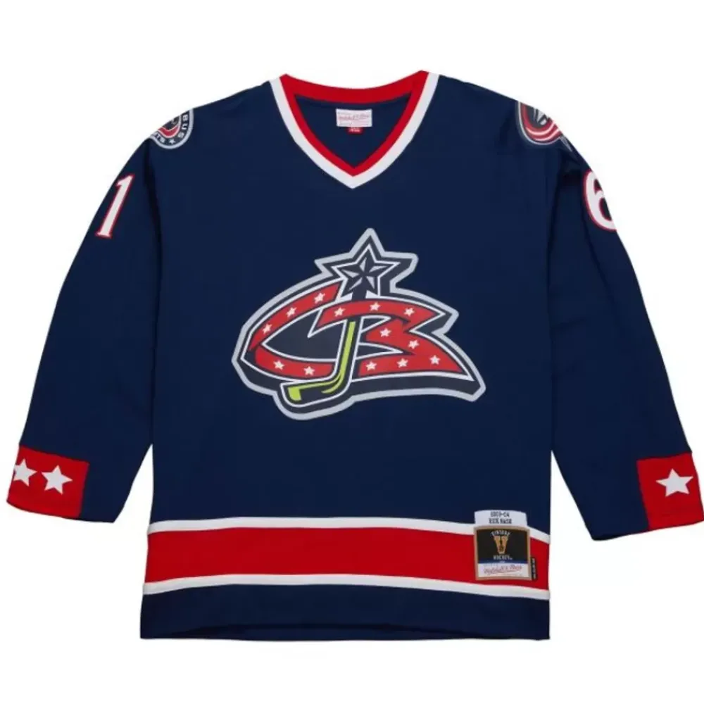 Jerseys Mitchell & Ness -Blue Line Rick Nash Columbus Blue Jackets Dark 2003 Jersey