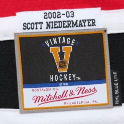Jerseys Mitchell & Ness -Blue Line Scott Niedermayer New Jersey Devils Dark 2002 Jersey
