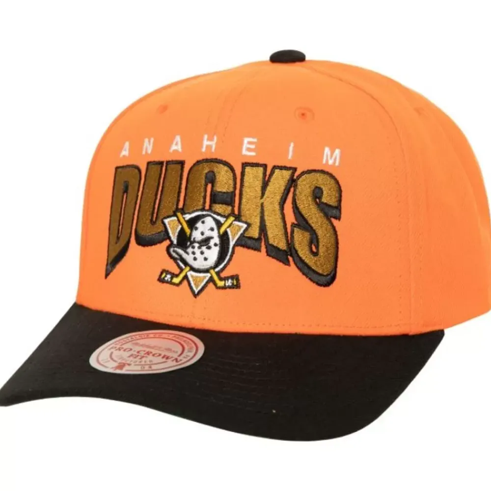 Headwear Mitchell & Ness -Boom Text Pro Snapback Anaheim Ducks