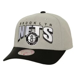 Headwear Mitchell & Ness -Boom Text Pro Snapback Brooklyn Nets