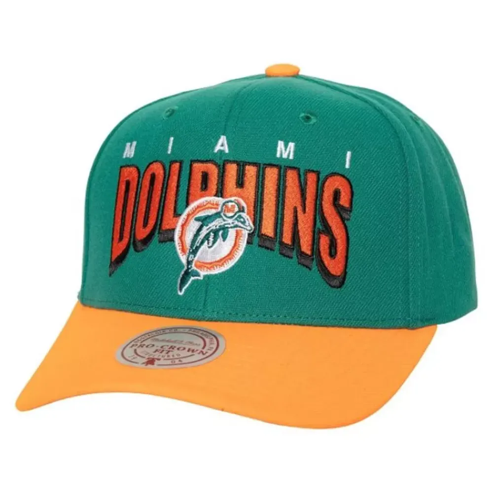 Headwear Mitchell & Ness -Boom Text Pro Snapback Miami Dolphins