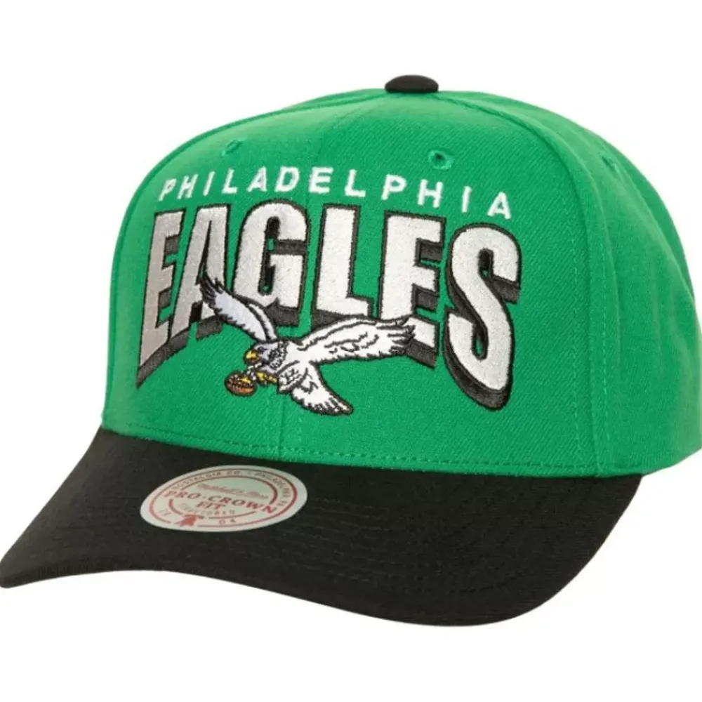 Headwear Mitchell & Ness -Boom Text Pro Snapback Philadelphia Eagles
