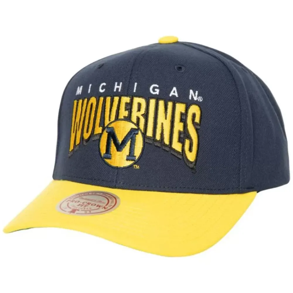 Headwear Mitchell & Ness -Boom Text Pro Snapback V University Of Michigan