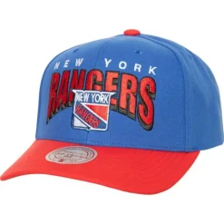 Headwear Mitchell & Ness -Boom Text Pro Snapback Vntg New York Rangers