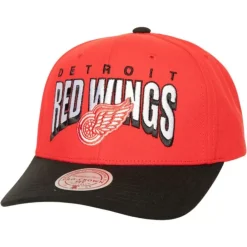 Headwear Mitchell & Ness -Boom Text Pro Snapback Vntg Detroit Red Wings