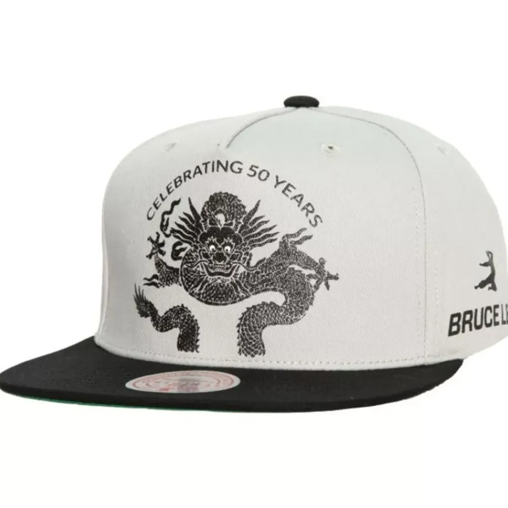 Headwear Mitchell & Ness -Branded Bruce Lee Celebrating 50 Years Snapback