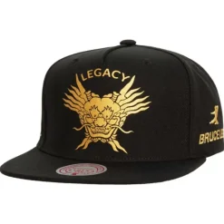 Headwear Mitchell & Ness -Branded Bruce Lee Dragon'S Head Snapback