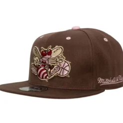 Headwear Mitchell & Ness -Brown Sugar Bacon Fitted Hat Hwc Charlotte Hornets