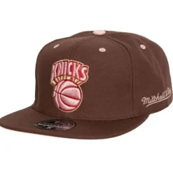 Headwear Mitchell & Ness -Brown Sugar Bacon Fitted Hat Hwc New York Knicks
