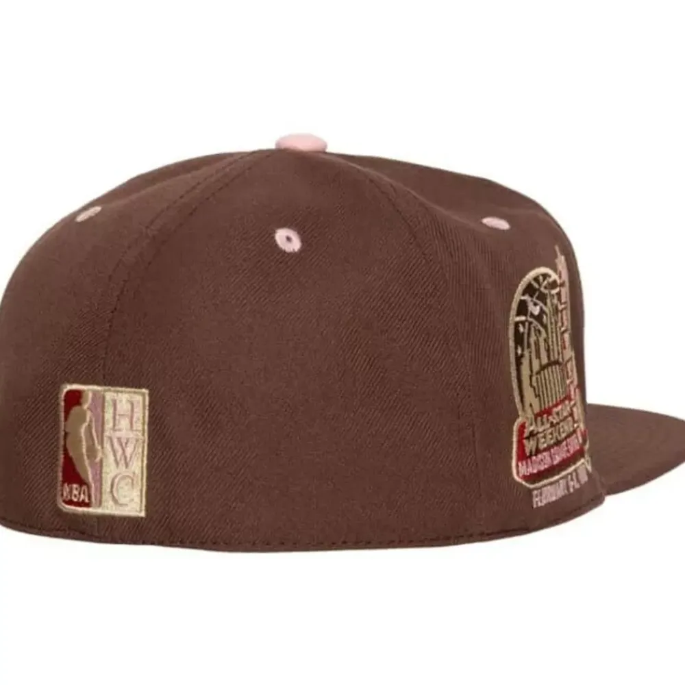 Headwear Mitchell & Ness -Brown Sugar Bacon Fitted Hat Hwc New York Knicks