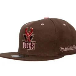 Headwear Mitchell & Ness -Brown Sugar Bacon Fitted Hat Hwc Milwaukee Bucks