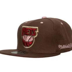 Headwear Mitchell & Ness -Brown Sugar Bacon Fitted Hat Hwc New Jersey Nets