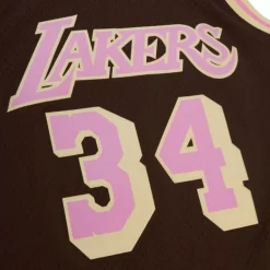 Jerseys Mitchell & Ness -Brown Sugar Bacon Swingman Jersey Los Angeles Lakers 1996-97 Shaquille O'Neal