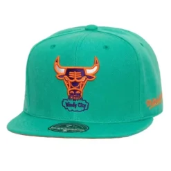 Headwear Mitchell & Ness -Cactus Cooler Fitted Hat Chicago Bulls