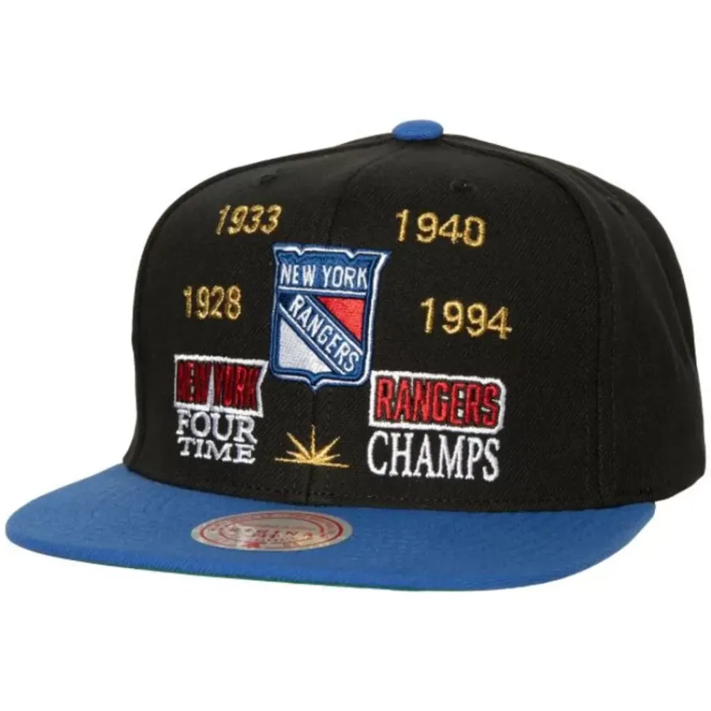 Headwear Mitchell & Ness -Champ Is Here Snapback Vntg New York Rangers