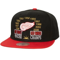 Headwear Mitchell & Ness -Champ Is Here Snapback Vntg Detroit Red Wings