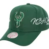 Headwear Mitchell & Ness -Champ Wrap Pro Snapback Milwaukee Bucks