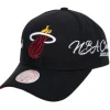 Headwear Mitchell & Ness -Champ Wrap Pro Snapback Miami Heat