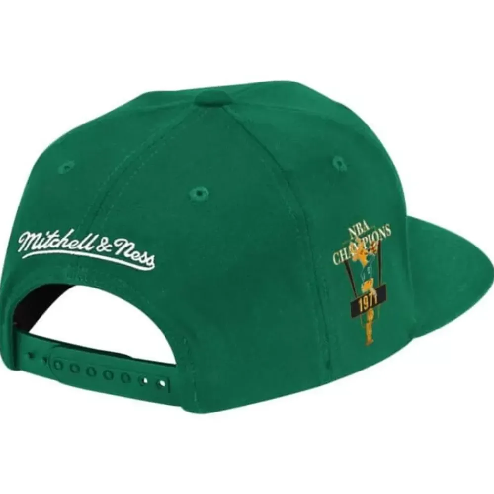 Headwear Mitchell & Ness -Champ Year Trophy Snapack Hwc Milwaukee Bucks