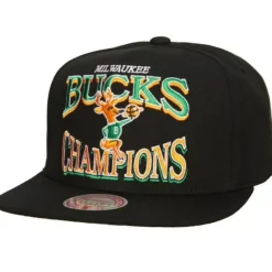 Headwear Mitchell & Ness -Champions Era Snapback Hwc Milwaukee Bucks