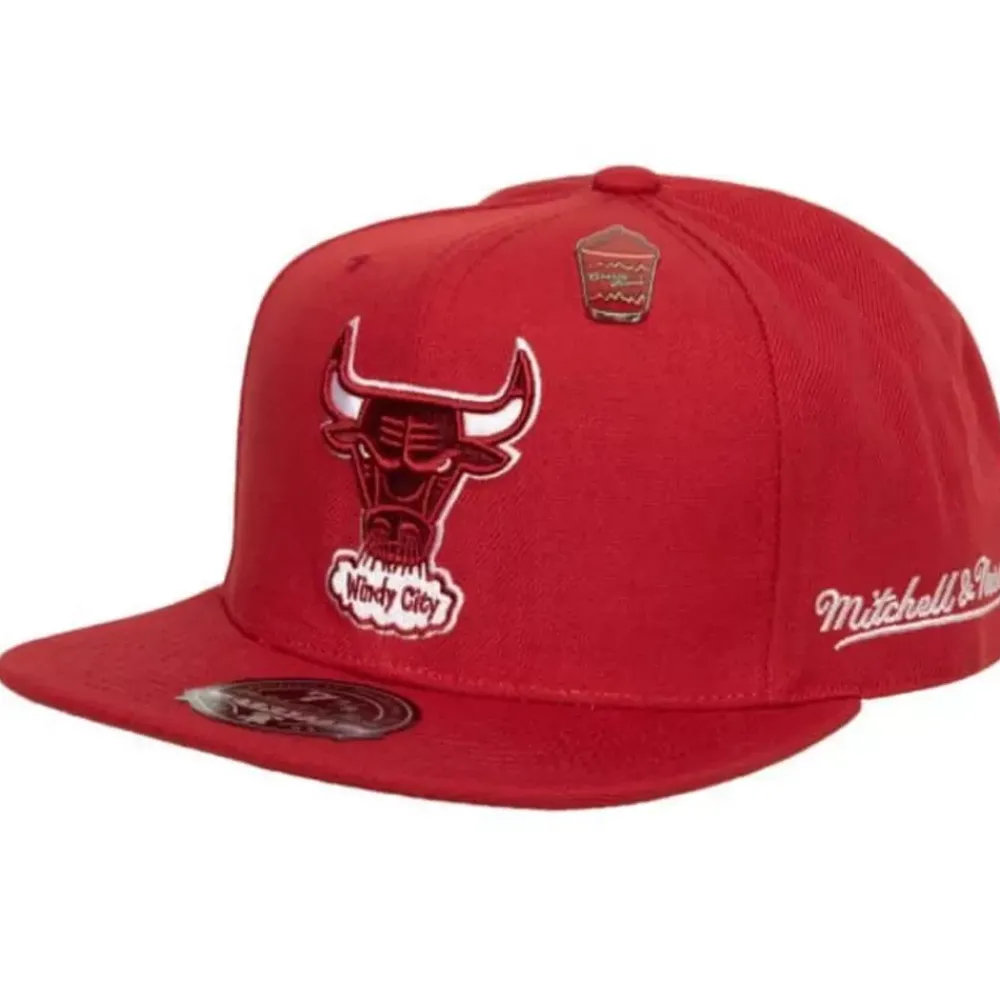 Headwear Mitchell & Ness -Cherry Bomb Fitted Hwc Chicago Bulls