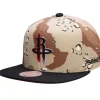 Headwear Mitchell & Ness -Choco Camo Snapback Houston Rockets