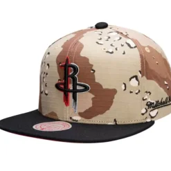 Headwear Mitchell & Ness -Choco Camo Snapback Houston Rockets