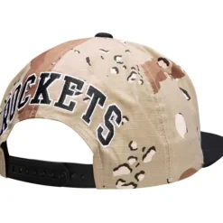Headwear Mitchell & Ness -Choco Camo Snapback Houston Rockets