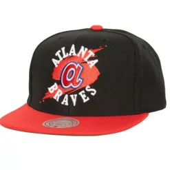 Headwear Mitchell & Ness -Circle Splash Snapback Coop Atlanta Braves