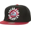 Headwear Mitchell & Ness -Circle Splash Snapback Colorado Avalanche