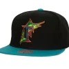 Headwear Mitchell & Ness -Citrus Cooler Snapback Coop Florida Marlins