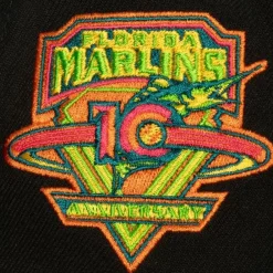 Headwear Mitchell & Ness -Citrus Cooler Snapback Coop Florida Marlins